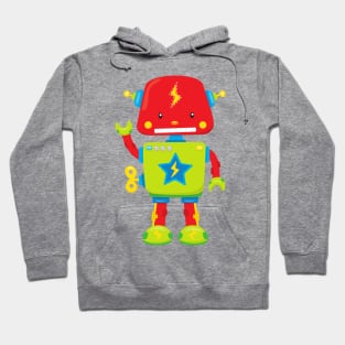 Cute Robot, Funny Robot, Colorful Robot, Robotics Hoodie